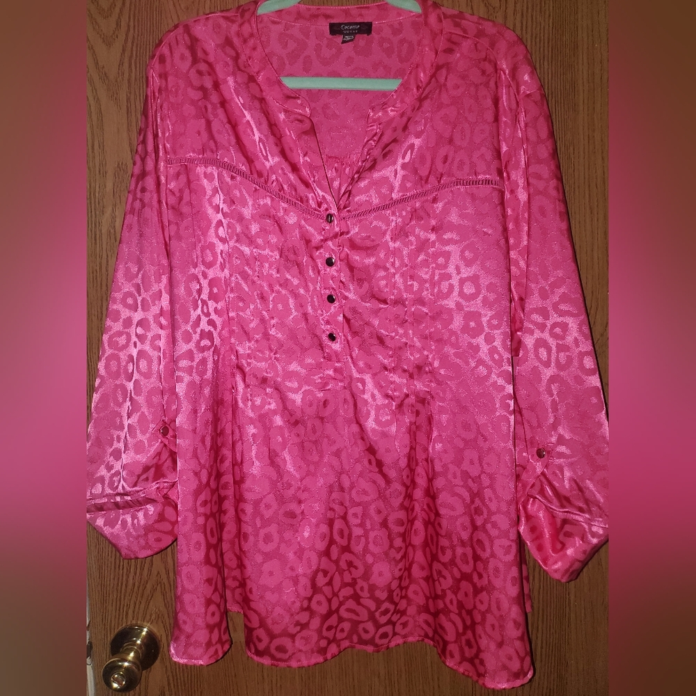 Pink Sexy Cheetah Blouse